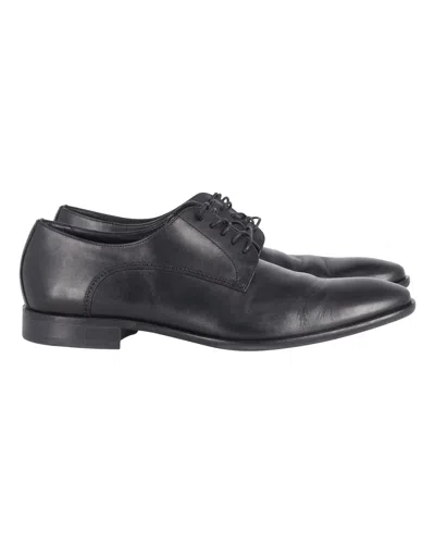 Hugo Boss Derby Lace-up Formal Shoes In Black Leather