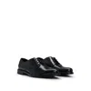 Hugo Boss Derby Shoes In Nappa Leather With Embossed Logo In Black