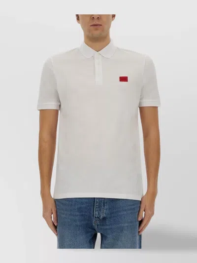 HUGO BOSS "DERESO" POLO SHIRT WITH POLO COLLAR