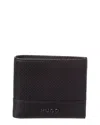 Hugo Boss Deron Leather Wallet In Black