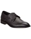 Hugo Boss Logo-debossed Derby Shoes In Brown