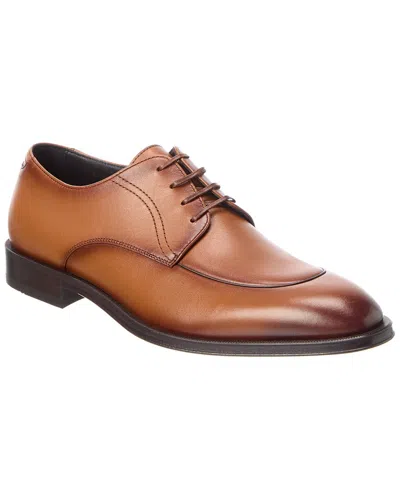 Hugo Boss Derrek Leather Oxford In Brown