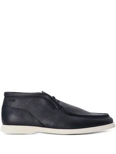 Hugo Boss Desert Boots In Blue
