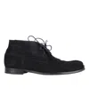 Hugo Boss Desert Lace-up Ankle Boots In Black Suede