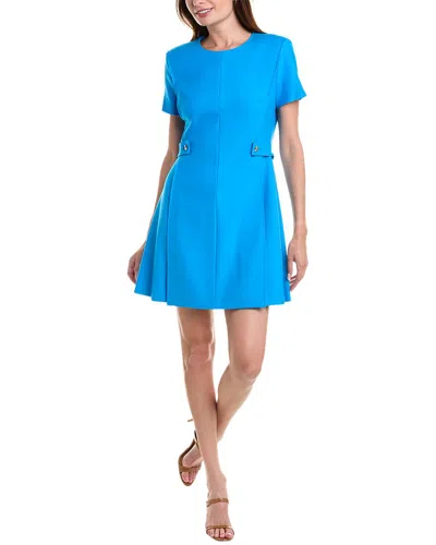 Hugo Boss Destena Shift Dress In Blue