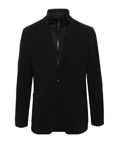 Hugo Boss Detachable-panel Blazer In Black