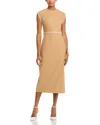Hugo Boss Boss Detira Wool Blend Sheath Dress In Iconic Camel