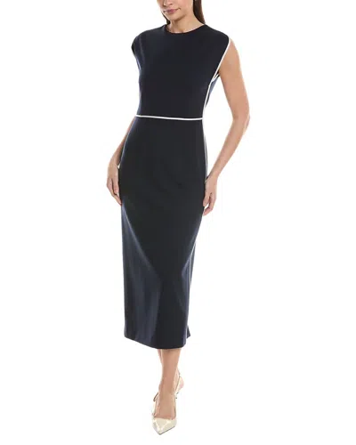 Hugo Boss Detira Midi Dress In Blue