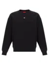 Hugo Boss Dettil Crew-neck Sweatshirt In Black
