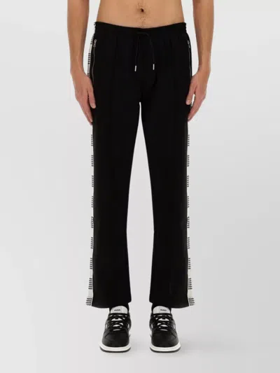 HUGO BOSS "DEYAMI" DRAWSTRING ANKLE ZIP TROUSERS