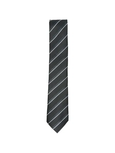 Hugo Boss Diagonal-stripe Tie In Blue