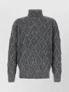 Hugo Boss Relaxed-fit Sweater With Cable-knit Structure