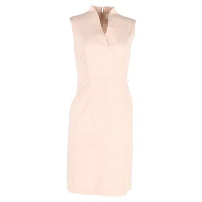 Hugo Boss Difena Sheath Dress In Pink Polyester
