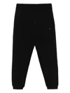 Hugo Boss Dimacs Logo-plaque Drawstring Track Pants In Black
