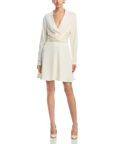 HUGO BOSS DIMKAI SURPLICE LONG SLEEVE MINI DRESS