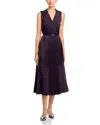 Hugo Boss Dimosa Belted Dress In Purple