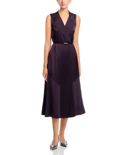 Hugo Boss Dimosa Belted Dress In Purple