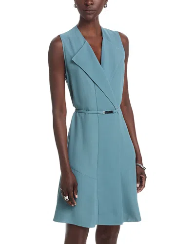 Hugo Boss Boss Dimosa Wrap Front Minidress In Blue