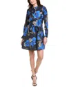 Hugo Boss Dinalea Shift Dress In Blue
