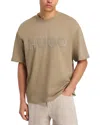 Hugo Boss Dinkee Oversized Logo Tee In Neutral