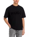 Hugo Boss Black Oversized-fit Reflective Logo T-shirt