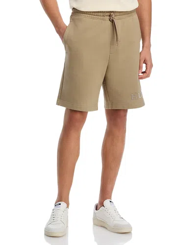 Hugo Boss Dinkoe Drawstring 8.26 Shorts In Neutral