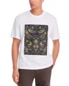 Hugo Boss Mens White Graphic-print Short-sleeve Cotton T-shirt Xs In White