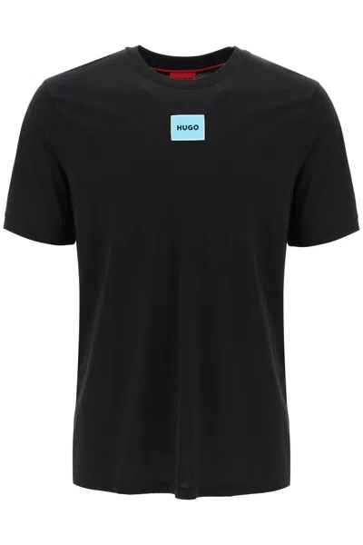 Hugo Boss Diragolino Logo T-shirt In Black 009 (black)