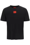 Hugo Boss Diragolino Coordinating Contrast Box Logo T-shirt In Black In Black (black)