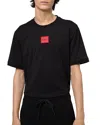Hugo Boss Hugo Diragolino T Shirt Black In Dark Blue