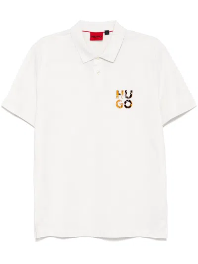Hugo Boss Diridupol Polo Shirt In White
