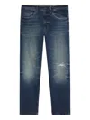 Hugo Boss Distressed Detail Jeans In Blue