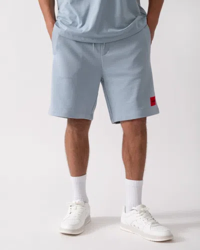Hugo Boss Diz222 Mens Cotton Terry Shorts With Logo Label