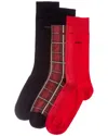 Hugo Boss Dnu  3pk Winter Socks Gift Set In Multi