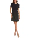 Hugo Boss Donalara Wool-blend Sheath Dress In Blue