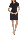 Hugo Boss Donalara Wool-blend Sheath Dress In Blue