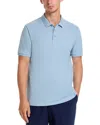 Hugo Boss Boss Daremo Cotton Blend Polo Sweater In Blue