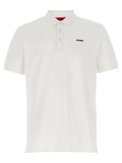 Hugo Boss Donos222 Polo Shirt In White