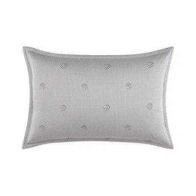 Hugo Boss Double B 100% Cotton Pillow Sham In Blue