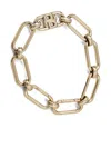 Hugo Boss Double B Chain-link Clasp Bracelet In Gold