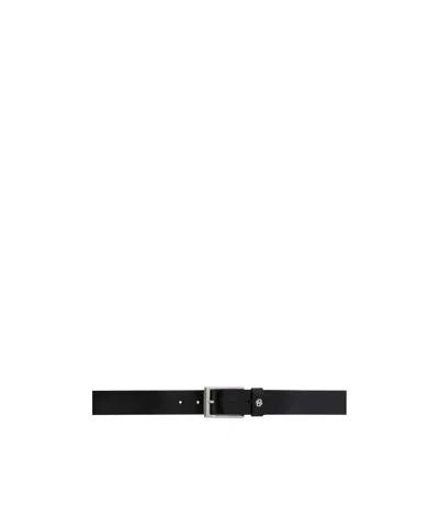 Hugo Boss Double B Letter Belt In Black
