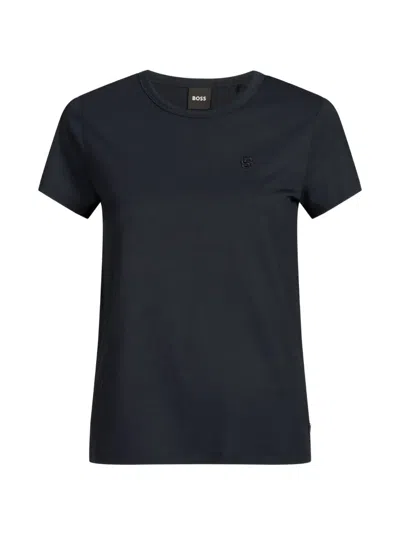 Hugo Boss Double B Logo T-shirt In Blue