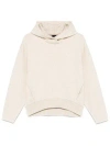 Hugo Boss Double B-monogram Hoodie In Neutrals