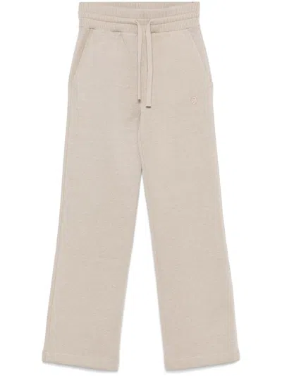 Hugo Boss Double B-monogram Trousers In Neutrals