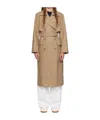 Hugo Boss Beige Belted Coat In Nude