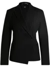 Hugo Boss Slim-fit Jacket In Wool Twill In Black