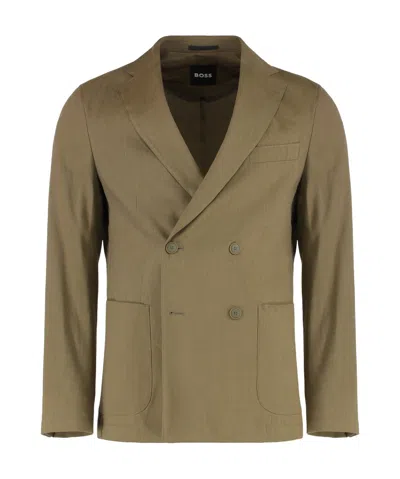 HUGO BOSS BOSS HUGO BOSS DOUBLE-BREASTED SLIM-FIT BLAZER