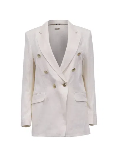 Pre-owned Hugo Boss Double-breasted Blazer In Neutral