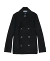 Hugo Boss Double-breasted Casual Jacket In Black