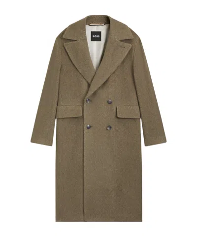 HUGO BOSS BOSS HUGO BOSS DOUBLE-BREASTED LONG-SLEEVED COAT